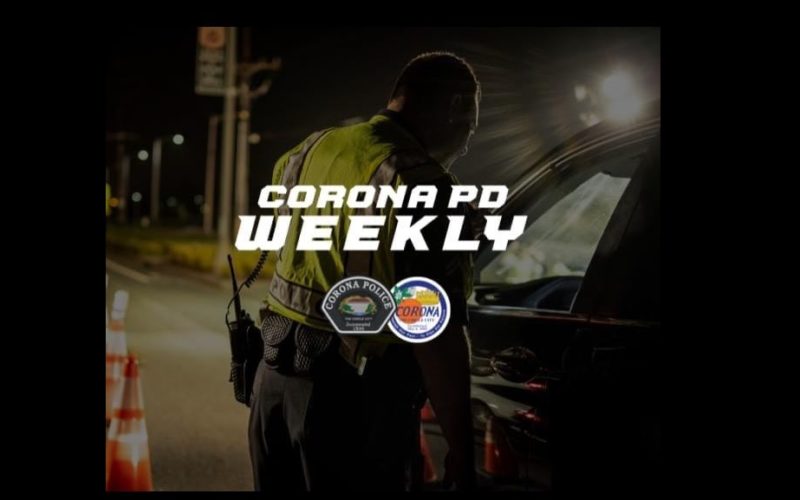 Weekly Crime Update: Corona Police Keep Residents Informed