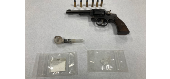 Man on Post-Release Community Supervision Allegedly Caught with Stolen Gun, Meth