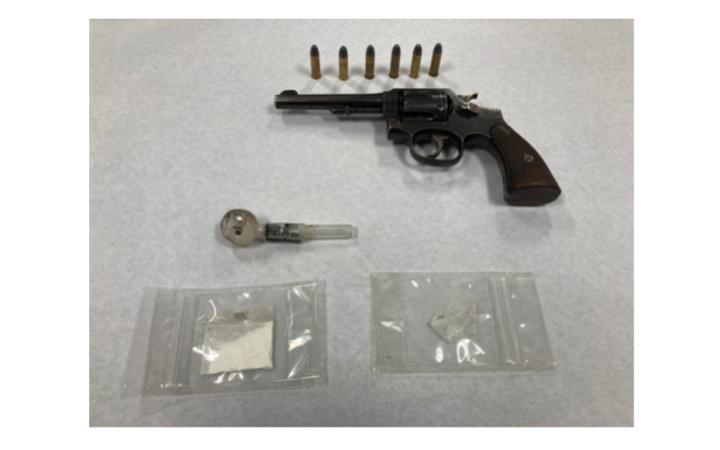 Man on Post-Release Community Supervision Allegedly Caught with Stolen Gun, Meth