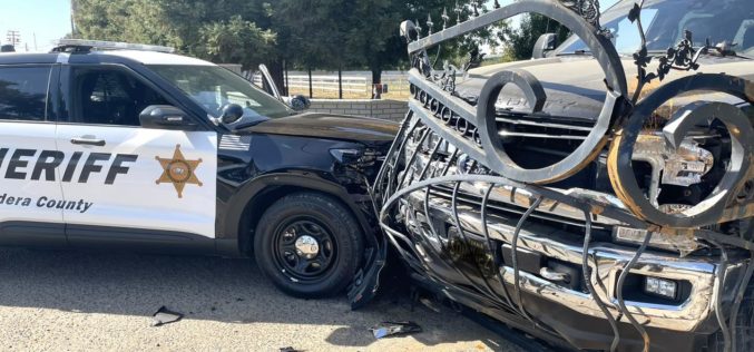 Madera County Burglary Suspect Allegedly Crashes into Deputy’s Patrol Car During Escape Attempt