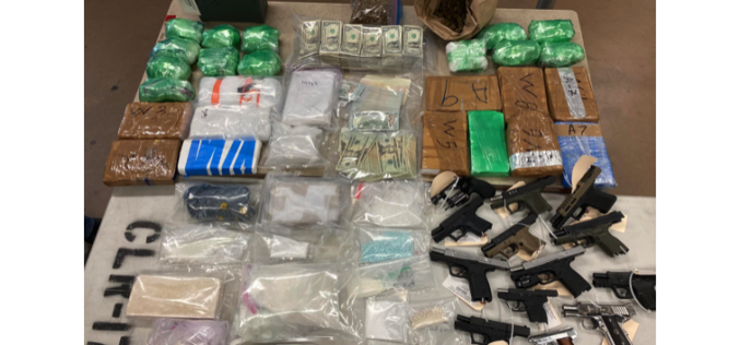 Narcotics and Firearms Seized in Drug Trafficking Investigation in Kern County