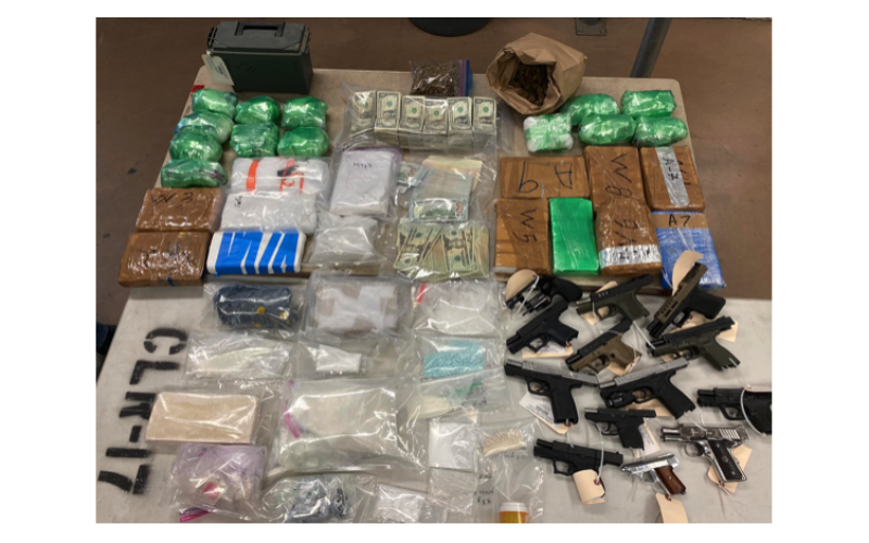 Narcotics and Firearms Seized in Drug Trafficking Investigation in Kern County