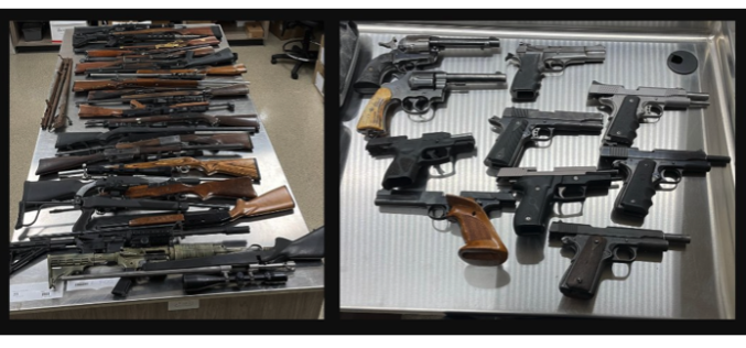 Butte County: Two Arrested on Weapons Charges after Cache of Firearms Found at Residence