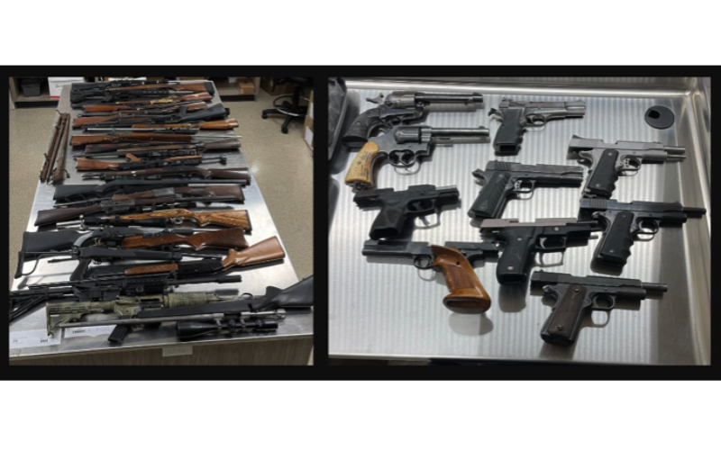 Butte County: Two Arrested on Weapons Charges after Cache of Firearms Found at Residence