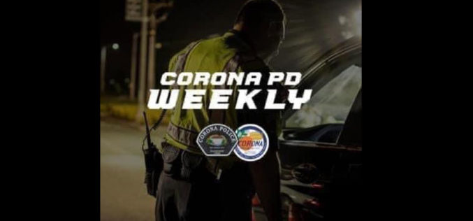 Corona Weekly Crime Report