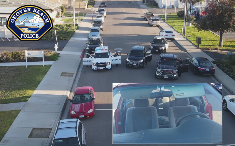 Grover Beach Police Utilize Drone in Arrest of Two Men in Stolen Vehicle Case