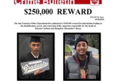 San Francisco Police Announce Increased Reward for info in 2022 Double Homicide