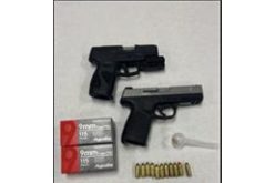 Convicted Felon Nabbed with Pistols, Ammo, Drugs