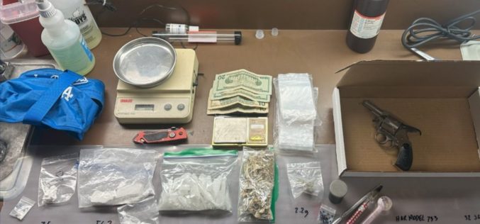 Santa Maria Felon Arrested with Loaded Firearm and Drugs in Stolen Vehicle