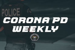 Corona Police Department Incident Report: March 25th – April 1st