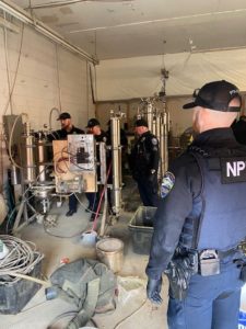 NPU officers search BHO lab