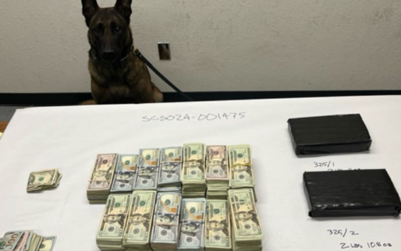 Cocaine, Cash Reportedly Found During Enforcement Stop in Shasta County