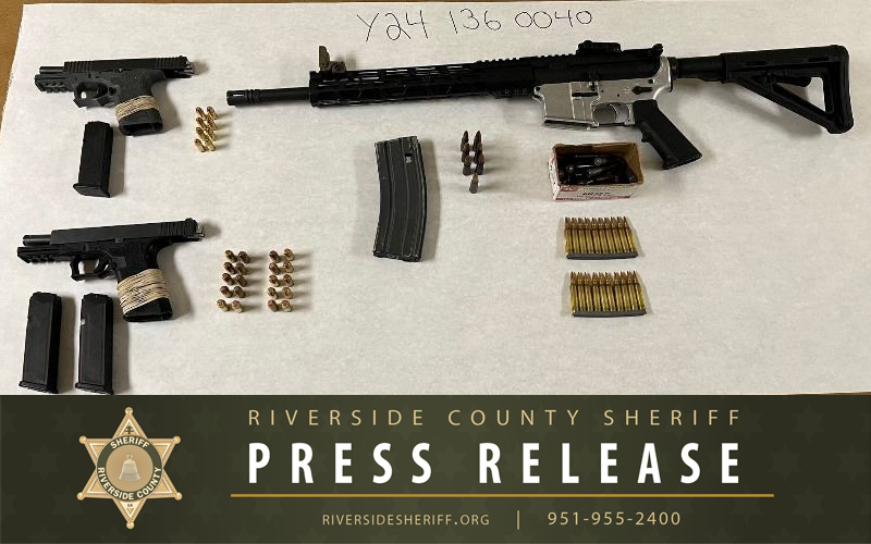 Weapons Seized in Coachella Residence; Two Individuals Arrested