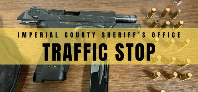 Imperial County Sheriff’s Office Arrests Driver for Felony Firearms Possession and Drug Charges