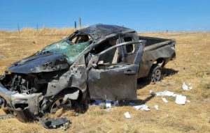 site of vehicle rollover in madera county