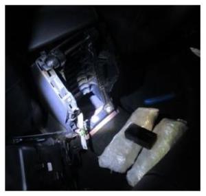 confiscated drugs - courtesy of the US Border Patrol