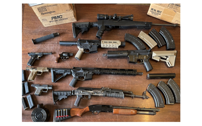 Humboldt County Authorities Seize Illegal Weapons and Narcotics, Seek Whereabouts of Suspect