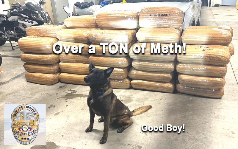 Traffic Stop on I-5 Leads to Seizure of Over 2,500 Pounds of Methamphetamine