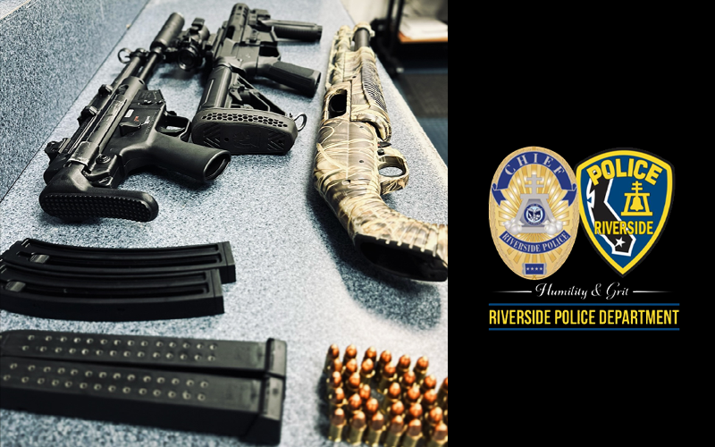 Serial Burglar Busted: Riverside Police Nab Repeat Offender with Illegal Firearms