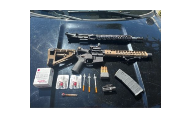 Madera Police Reportedly Find Man Passed Out in Vehicle with Unregistered Weapons