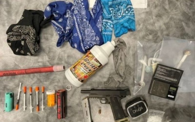 Warrant search leads to discovery of illegal firearm