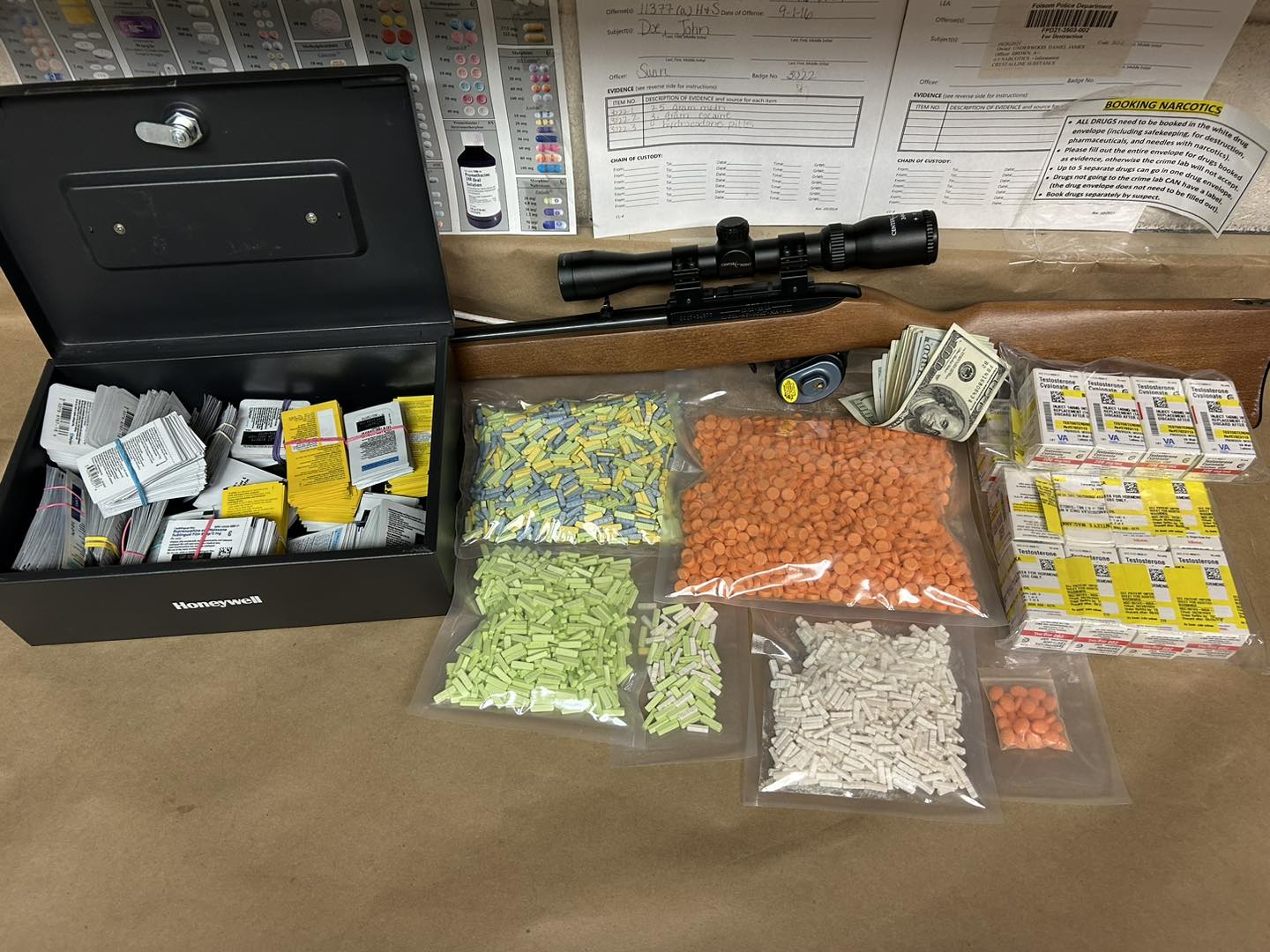 Folsom PD Makes Significant Narcotics Arrest After Cross County Investigation