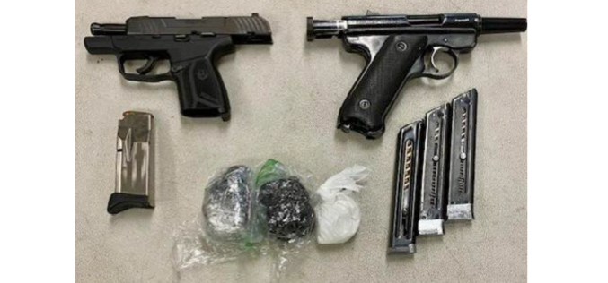 Kern County Man Allegedly Caught with Narcotics, Loaded Firearms