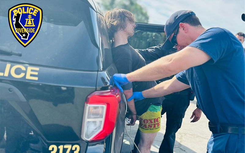 Robbery Suspect Arrested After Attempted Escape Foiled by Riverside Police K-9