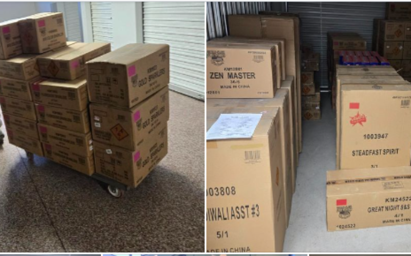 Over 5,000 Pounds of Illegal Fireworks Seized in El Dorado Hills and Folsom Investigation