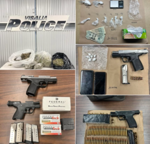 Seized Items - Courtesy of Visalia PD