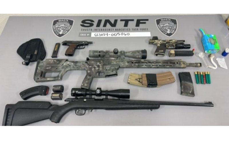 Shasta County Man Allegedly Caught with Assault Weapon, Narcotics