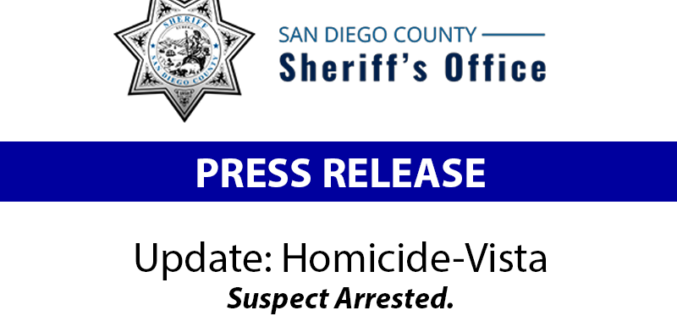 Suspect Charged in Vista Homicide and Attempted Murder Case